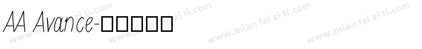 AA Avance字体转换